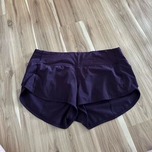 Lululemon Speed Up Low-Rise Lined Short 2.5" Purple